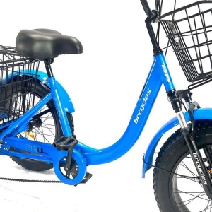 Tricicletă adulți BR Pro2025, 20", 7 viteze, frâne pe disc, cadru din oțel 15", albastru - Img 3