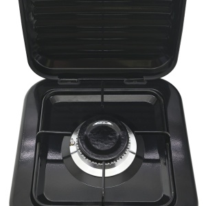 Aragaz portabil cu 1 arzator Cattara Traveler Family Single, negru, capac, 2.2kw, 160g/h - Img 4