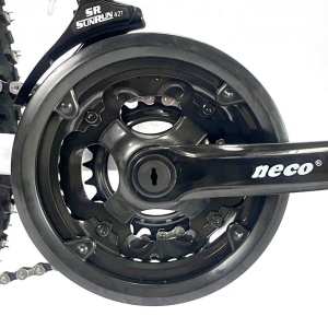 Bicicleta BR Tornado 26", 21 viteze, frane pe disc, cadru din aluminiu 13.5", manete secventiale, gri - Img 6