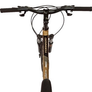 Bicicleta BR Tornado ProMG 26", jante MAGNEZIU, 21 viteze, frane pe disc, cadru din aluminiu 13.5", manete secventiale, maro - Img 7