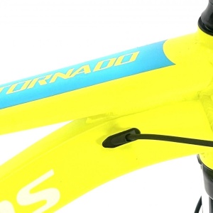 Bicicleta BR Tornado ProMG 26", jante MAGNEZIU, 21 viteze, frane pe disc, cadru din aluminiu 13.5", manete secventiale, galben - Img 3