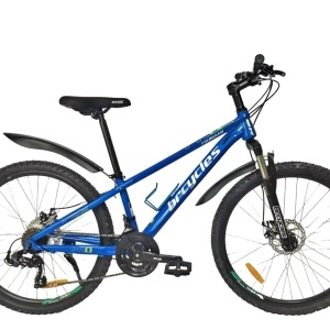 Bicicleta BR TSUNAMI PRO2025 26", 21 viteze, frane pe disc, cadru otel 14.5", manete secventiale, albastru