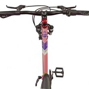 Bicicletă copii BR Inspire 20", 7 viteze, frâne pe disc, cadru oțel 12", manete Revoshift, roz, varsta 7 - 10 ani - Img 5