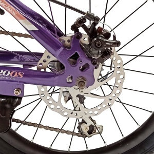 Bicicleta copii BR Tornado 20", cadru aluminiu 12", manete revoshift, frane disc, 7 viteze, roz, varsta 7-10 ani - Img 6