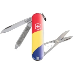 Briceag Victorinox Classic, Drapel Romania, 5.8cm - 0.6223.7R2