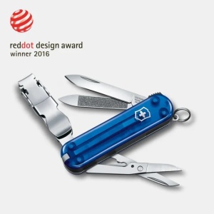 Briceag Victorinox Nail Clip 580,65 mm, albastru transparent 0.6463.T2