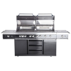 Bucatarie de exterior din inox, gratar pe gaz cu Air System ALL GRILL Top-Line Extrem Light - 100960 - Img 2