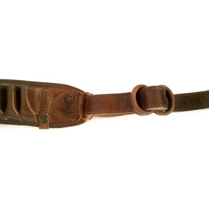 Cartusiera Nobil Hunt piele maro cu 30 posturi cal 12 - VE.NP1230 - Img 4