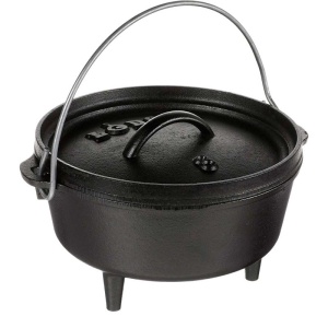 Ceaun din fonta cu capac - cuptor olandez Lodge 20 cm 1,9 litri - L-8CO3 - Img 2