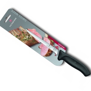 Cutit pentru dezosat Victorinox Boning Knife, lama 12cm, negru - 5.6613.12M - Img 2