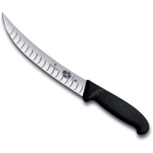 Cutit pentru macelarie Victorinox Butcher Knife, lama 20cm, Black 5.7223.20