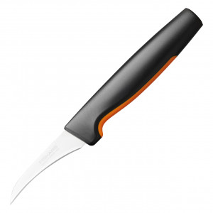 FISKARS Cutit pentru decojit cu lama curbata Fiskars Functional Form, 7 cm - 1057545