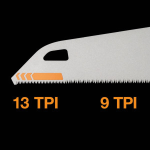 FISKARS Fierastrau de mana Fiskars PowerTooth, 380 mm, 9 tpi - 1062930 - Img 2