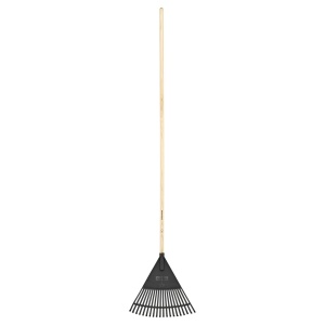 FISKARS Grebla pentru frunze cu coada de lemn, 20 dinti, Solid - 1011607