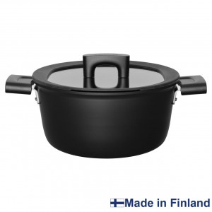 FISKARS Oala cu capac Fiskars Hard Face, Ø 22 cm, 3.5 L - 1052227