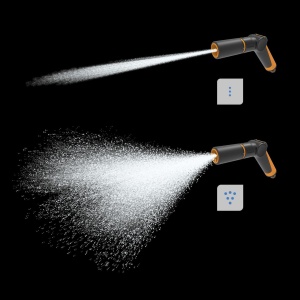 FISKARS Pistol pentru stropit, jet ajustabil, control la deget, Comfort - 1065487 - Img 2