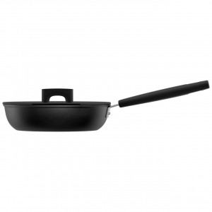 FISKARS Tigaie pentru sote cu capac Fiskars Hard Face, 24 cm, 2.2 L - 1052230 - Img 2