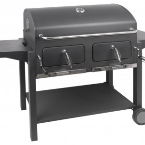 Gratar pe carbuni, Cattara Royal Grande 3XL, 84 x 42cm, mobil, capac, 2 tavi carbune - TT13047