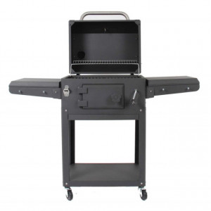 Gratar pe carbuni Grand Hall Xenon  gratare din fonta - K01000020A capac deschis
