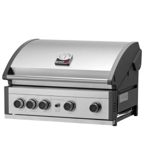 Gratar pe gaz cu 5 arzatoare 4 inox si 1 infrarosu, incastrabil, grile si plita fonta, Grandhall Pro Elite 4 - K04000383A - Img 2