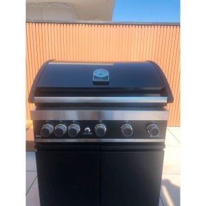 Gratar pe gaz cu 6 arzatoare (5 inox si 1 infrarosu), incastrabil, grile si plita fonta, Grandhall Grandpro Maxim G5 - K05000387A - Img 17