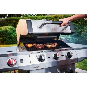 Gratar pe gaz din inox Char-Broil Advantage PRO S3 cu 3 arzatoare si sear burner, grile din fonta, TRU-Infrared - 140976 - Img 6