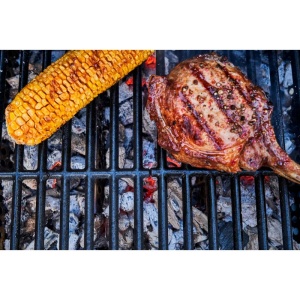 Gratar pe gaz si carbuni hibrid Char-Broil Gas2Coal 2.0 330 Special Edition, plita si sear burner - 140994 - Img 12