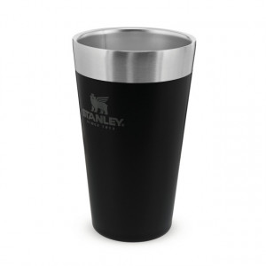 Halba Stanley The Stacking Beer Pint Matte Black Pebble  0.47L - 10-02282-058 2