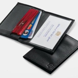 Husa Victorinox din piele pentru SwissCard, 105mm, Black 4.0873.L