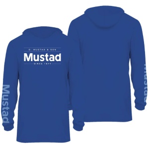 MUSTAD Hanorac Technical Longsleeve UV Hoodie Blue