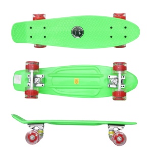 Penny board Mad Cruiser cu roti LED ABEC 7-verde