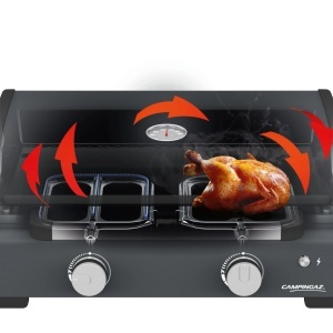 Plancha pe gaz Campingaz Sigma 2 Cook, 2 arzatoare, 6kw, fonta emailata, aprindere electronica - 2217204 - Img 10