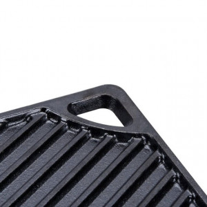 Plita din fonta cu 2 fete neteda si grill Lodge 42,5 x 24 cm - L-DP3 - Img 3