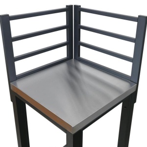 Raft modular de colt Torino 3 Cattara pentru bucatarie exterioara 47x47x123cm - TT14127 - Img 5