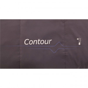 Sac de dormit reversibil Outwell Contour - Dark Purple - Fermoar Drea 5pta