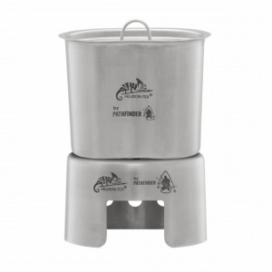 Set gatit camping Helikon-Tex Pathfinder Canteen Cooking Set Stainless Steel - SE-PG2-SS-15