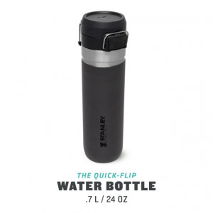 Sticla Apa Stanley The Quick Flip Water Bottle Charcoal 0.7L - 10-09149-030