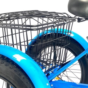 Tricicletă adulți BR Pro2025, 20", 7 viteze, frâne pe disc, cadru din oțel 15", albastru - Img 4
