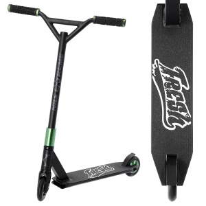 Trotineta Nils Extreme HS115 110 mm, negru/verde - Img 2