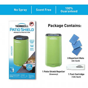 Aparat antitantari ThermaCell Patio Shield Green - MR-PSG pachet