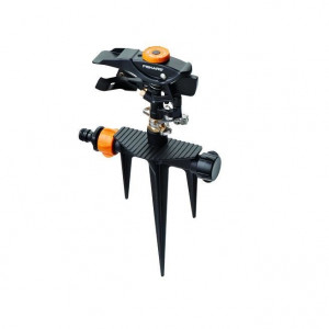 Aspersor pulsator cu picior Fiskars, cap metalic