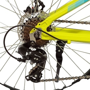 Bicicleta BR TSUNAMI PRO2025 26", 21 viteze, frane pe disc, cadru otel 14.5", manete secventiale, fluo - Img 11