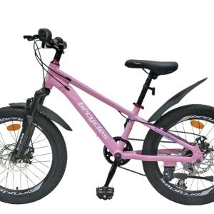 Bicicleta copii BR Tornado 20", cadru aluminiu 12", manete revoshift, frane disc, 7 viteze, roz, varsta 7-10 ani - Img 3