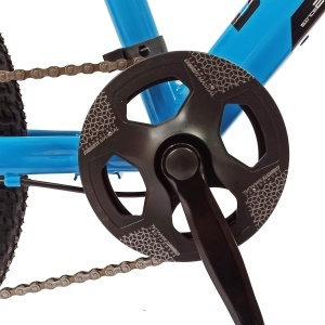 Bicicleta copii BR Tornado 20", cadru aluminiu 12", manete revoshift, frane disc, 7 viteze, albastru, varsta 7-10 ani - Img 7