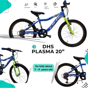 Bicicleta Copii DHS Plasma - 20 Inch, Albastru - Img 7