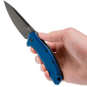Briceag Kershaw Link Blue Aluminium, lama 8.4cm - KS1776NBBW - Img 7