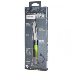 Briceag Opinel N°08 Inox Outdoor Verde, lama 8.5cm - 001715 - Img 4