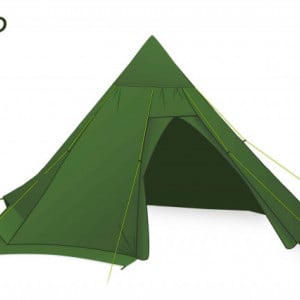Cort 3-4 persoane DD Hammocks Tipi Olive Green - 707273931641