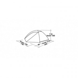 Cort Easy Camp Meteor 200 BlackOut- 2 persoane - EC120392 3