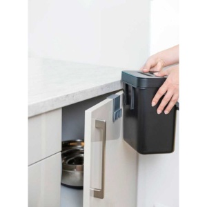 Cos de gunoi cu maner Tago 5 litri Wenko Black Outdoor Kitchen - 55027100 - Img 10
